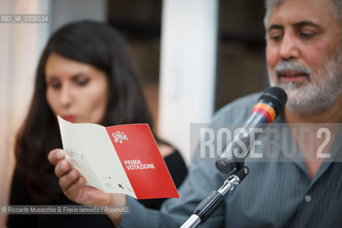 Roma, casa Bellonci 10 06 2015.Cinquina finalista del Premio Strega 2015..Nella foto: Francesco Piccolo presidente di giuria. ©Riccardo Musacchio & Flavio Ianniello/Rosebud2