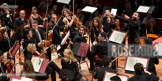 Roma, Auditorium Parco della Musica 22 02 2013.Stagione di Musica Sinfonica, prove dellOro del Reno di Richard Wagner.Orchestra dellAccademia Nazionale di Santa Cecilia diretta da Kirill Petrenko.. ©Riccardo Musacchio & Flavio Ianniello/Rosebud2