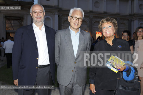 Roma, Villa Giulia 02 07 2015. Premio Strega 2015, vincitore Nicola La Gioia. Finalisti: Elena Ferrante, Mauro Covacich, Fabio Genovesi, Marco Santagata.. ©Riccardo Musacchio & Flavio Ianniello/Rosebud2