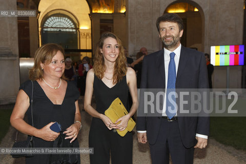 Roma, Villa Giulia 02 07 2015. Premio Strega 2015, vincitore Nicola La Gioia. Finalisti: Elena Ferrante, Mauro Covacich, Fabio Genovesi, Marco Santagata.. ©Riccardo Musacchio & Flavio Ianniello/Rosebud2