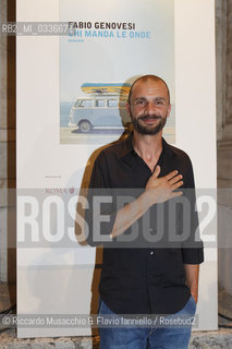 Roma, Villa Giulia 02 07 2015. Premio Strega 2015, vincitore Nicola La Gioia. Finalisti: Elena Ferrante, Mauro Covacich, Fabio Genovesi, Marco Santagata.. ©Riccardo Musacchio & Flavio Ianniello/Rosebud2