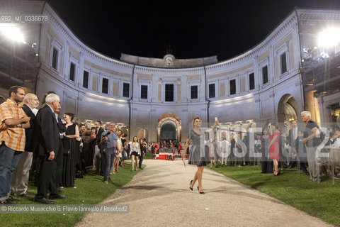 Roma, Villa Giulia 02 07 2015. Premio Strega 2015, vincitore Nicola La Gioia. Finalisti: Elena Ferrante, Mauro Covacich, Fabio Genovesi, Marco Santagata.. ©Riccardo Musacchio & Flavio Ianniello/Rosebud2