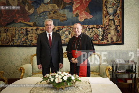 Città del Vaticano, Palazzo Apostolico 11 09 2015. Papa Francesco riceve in Udienza Privata il Presidente della Repubblica di Serbia Tomislav Nikolić.  ©Riccardo Musacchio & Flavio Ianniello/Rosebud2