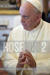 Città del Vaticano, Palazzo Apostolico 11 09 2015. Papa Francesco riceve in Udienza Privata il Presidente della Repubblica di Serbia Tomislav Nikolić.  ©Riccardo Musacchio & Flavio Ianniello/Rosebud2