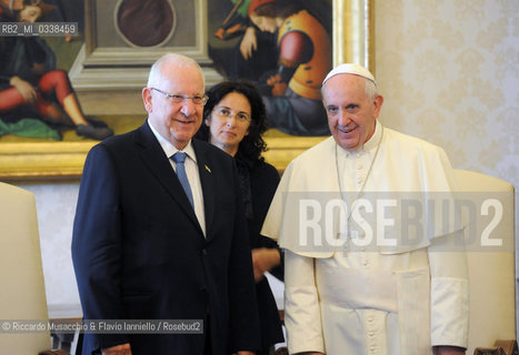 Il Santo Padre Francesco in Udienza con Sua Eccellenza il Sig. Reuven Rivlin, Presidente dello Stato d’Israele, Biblioteca Privata, Città del Vaticano, 3 settembre 2015  ©Riccardo Musacchio & Flavio Ianniello/Rosebud2