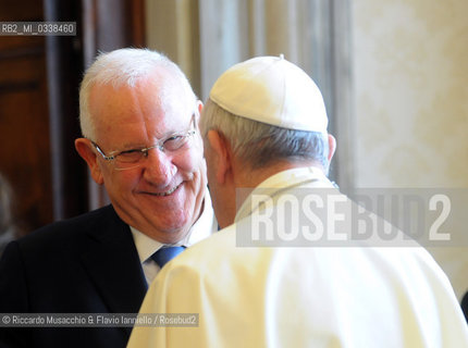 Il Santo Padre Francesco in Udienza con Sua Eccellenza il Sig. Reuven Rivlin, Presidente dello Stato d’Israele, Biblioteca Privata, Città del Vaticano, 3 settembre 2015  ©Riccardo Musacchio & Flavio Ianniello/Rosebud2