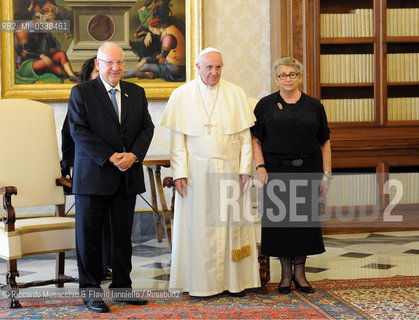 Il Santo Padre Francesco in Udienza con Sua Eccellenza il Sig. Reuven Rivlin, Presidente dello Stato d’Israele, Biblioteca Privata, Città del Vaticano, 3 settembre 2015  ©Riccardo Musacchio & Flavio Ianniello/Rosebud2