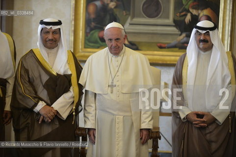 Citta del Vaticano 10 09 2015.Papa Francesco riceveil primo ministro del Kuwait, lo sceicco Jaber Mubarak Al-Hamad Al-Sabah. ©Riccardo Musacchio & Flavio Ianniello/Rosebud2