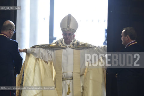 Città del Vaticano, Basilica di San Pietro 08 12 2015.Giubileo della Misericordia, Papa Francesco apre la Porta Santa.. ©Riccardo Musacchio & Flavio Ianniello/Rosebud2