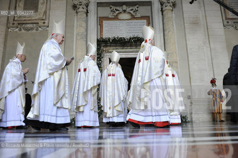 Città del Vaticano, Basilica di San Pietro 08 12 2015.Giubileo della Misericordia, Papa Francesco apre la Porta Santa..Nella foto: il Papa Emerito Benedetto XVI. ©Riccardo Musacchio & Flavio Ianniello/Rosebud2