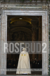 Città del Vaticano, Basilica di San Pietro 08 12 2015.Giubileo della Misericordia, Papa Francesco apre la Porta Santa..Nella foto: il Papa Emerito Benedetto XVI. ©Riccardo Musacchio & Flavio Ianniello/Rosebud2