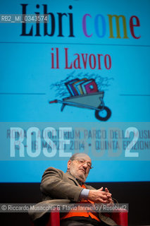 Roma, Auditorium Parco della Musica 16 03 2014 .Libri Come Festa del Libro e della Lettura Il Lavoro..Nella foto: Umberto Eco .Come Atlantide. Storia delle terre e dei luoghi leggendari..Interviene Stefano Bartezzaghi. ©Riccardo Musacchio & Flavio Ianniello/Rosebud2