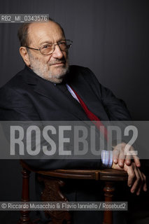 Roma, Auditorium Parco della Musica 12 03 2015.Ritratto di Umberto Eco per il progetto AUTORItratti.di Riccardo Musacchio & Flavio Ianniello.Special fee  ©Riccardo Musacchio & Flavio Ianniello/Rosebud2