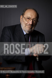 Roma, Auditorium Parco della Musica 12 03 2015.Ritratto di Umberto Eco per il progetto AUTORItratti.di Riccardo Musacchio & Flavio Ianniello.Special fee  ©Riccardo Musacchio & Flavio Ianniello/Rosebud2