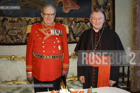 Città del Vaticano 23 06 2016.Papa Francesco riceve in udienza, in Vaticano, il Gran Maestro Fra’ Matthew Festing assieme ad altri dieci Cavalieri dell’Ordine di Malta tutti vestiti con la divisa di ordinanza. ©Riccardo Musacchio & Flavio Ianniello/Rosebud2