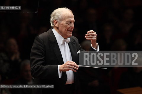 Roma, Auditorium Parco della Musica 14 03 2009.Stagione di Musica Sinfonica.Orchestra dellAccademia Nazionale di Santa Cecilia  .Georges Pretre direttore. ©Riccardo Musacchio & Flavio Ianniello/Rosebud2