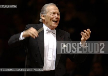 Roma, Santa Cecilia 01/12/2001: stagione di musica sinfonica, Requiem di Verdi diretto da Georges Pretre.  ©Riccardo Musacchio & Flavio Ianniello/Rosebud2