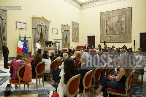 Roma, Camera dei Deputati, Salla della Lupa 13 06  2017.Premio Strega Giovani assegnato a Paolo Cognetti alla presenza della Presidente della Camera Laura Boldrini, di Stefano Petrocchi (Dir. Premio Strega) e di Giovanni Solimine (presidente dello Strega). ©Riccardo Musacchio & Flavio Ianniello/Rosebud2