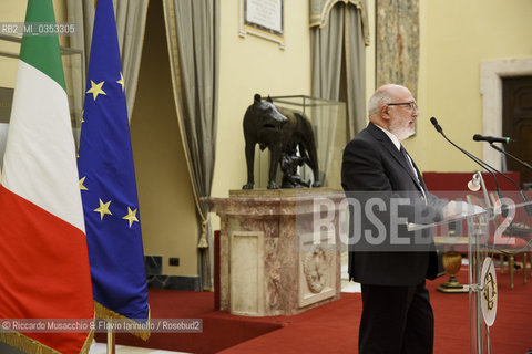 Roma, Camera dei Deputati, Salla della Lupa 13 06  2017.Premio Strega Giovani assegnato a Paolo Cognetti alla presenza della Presidente della Camera Laura Boldrini, di Stefano Petrocchi (Dir. Premio Strega) e di Giovanni Solimine (presidente dello Strega). ©Riccardo Musacchio & Flavio Ianniello/Rosebud2