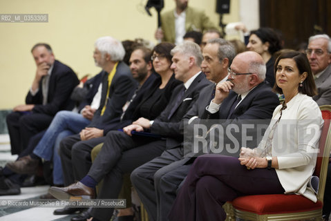 Roma, Camera dei Deputati, Salla della Lupa 13 06  2017.Premio Strega Giovani assegnato a Paolo Cognetti alla presenza della Presidente della Camera Laura Boldrini, di Stefano Petrocchi (Dir. Premio Strega) e di Giovanni Solimine (presidente dello Strega). ©Riccardo Musacchio & Flavio Ianniello/Rosebud2