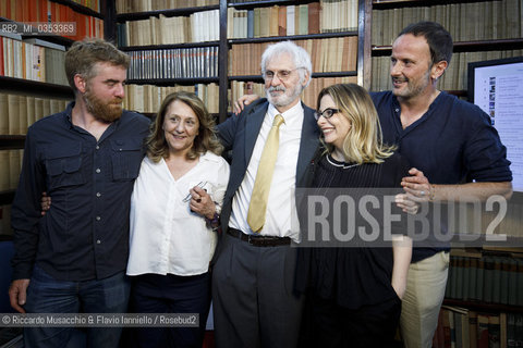 Roma, Casa Bellonci 14 06 2017.Cinquina LXXI Premio Strega .Paolo Cognetti, Wanda Marasco, Alberto Rollo, Teresa Ciabatti e Matteo Nucci. ©Riccardo Musacchio & Flavio Ianniello/Rosebud2