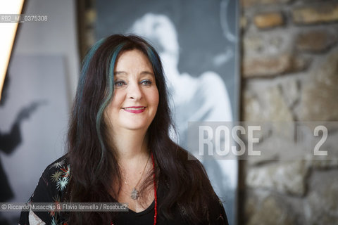 Roma, 06 06 2018.Ritratto di Helena Janeczek Premio Strega 2018 con il libro La Ragazza Con la Leica. ©Riccardo Musacchio & Flavio Ianniello/Rosebud2