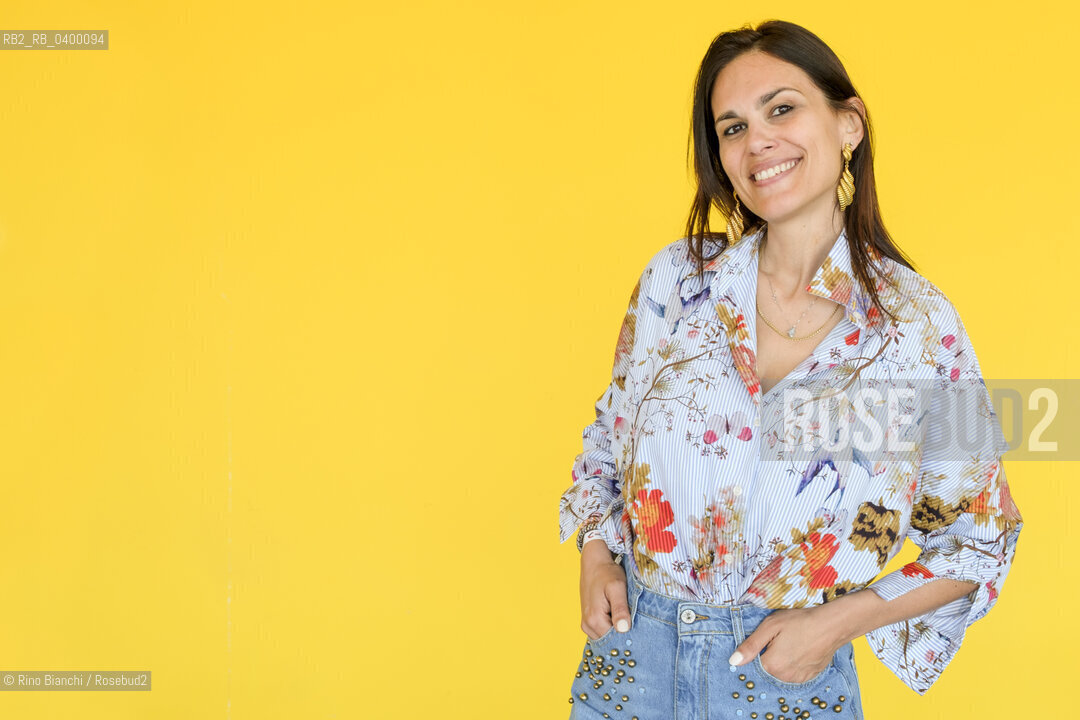 Turin May 18, 2025..Marta Perego journalist, author and television presenter, writer, photographed in the Lingotto spaces during the Turin International Book Fair/Marta Perego giornalista, autrice e conduttrice televisiva , scrittrice, fotografata negli spazi del Lingotto durante il Salone internazionale del libro di Torino. ©Rino Bianchi/Rosebud2
