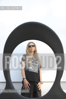 Roma 18 giugno 2013..Viola Di Grado, scrittrice, ritratta a Roma allIsola Tiberina.. ©Rino Bianchi/Rosebud2