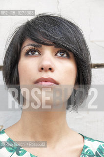 Roma 9 giugno 2013..Sahar Delijani, scrittrice iraniana, nata nella prigione di Evin, Teheran. Doipo la laurea in Letteratura comparata a Berkeley  si è trasferita a Torino dove vive..Nella foto: Sahar Delijani ritratta a Roma.. ©Rino Bianchi/Rosebud2