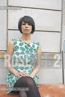 Roma 9 giugno 2013..Sahar Delijani, scrittrice iraniana, nata nella prigione di Evin, Teheran. Doipo la laurea in Letteratura comparata a Berkeley  si è trasferita a Torino dove vive..Nella foto: Sahar Delijani ritratta a Roma.. ©Rino Bianchi/Rosebud2