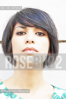 Roma 9 giugno 2013..Sahar Delijani, scrittrice iraniana, nata nella prigione di Evin, Teheran. Doipo la laurea in Letteratura comparata a Berkeley  si è trasferita a Torino dove vive..Nella foto: Sahar Delijani ritratta a Roma.. ©Rino Bianchi/Rosebud2