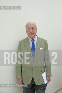 Roma 5 giugno 2013..Andrea Carandini, archeologo e saggista, presidente del Fondo Ambiente Italiani(FAI), ritratto a Roma.. ©Rino Bianchi/Rosebud2