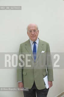 Roma 5 giugno 2013..Andrea Carandini, archeologo e saggista, presidente del Fondo Ambiente Italiani(FAI), ritratto a Roma.. ©Rino Bianchi/Rosebud2