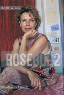 Roma 24 aprile 2002..Ippolita Avalli, scriitrice, ritratta nella casa di Roma.. ©Rino Bianchi/Rosebud2