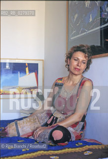 Roma 24 aprile 2002..Ippolita Avalli, scriitrice, ritratta nella casa di Roma.. ©Rino Bianchi/Rosebud2