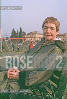 Roma 18 novembre 2003..Marie Claire Bancquart, poetessa, ritratta a Roma..Foto: Rino Bianchi ©Rino Bianchi/Rosebud2