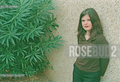 Roma 30 ottobre 2001..Julia Franck, scrittrice tedesca ritratta a Roma.. ©Rino Bianchi/Rosebud2