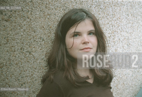 Roma 30 ottobre 2001..Julia Franck, scrittrice tedesca ritratta a Roma.. ©Rino Bianchi/Rosebud2