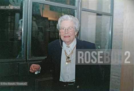 Roma 26 novembre 2001.Anise Koltz, poetessa lussemburghese.. ©Rino Bianchi/Rosebud2