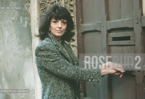 Roma 20 ottobre 2000..Romana Petri, scrittrice..Foto : RINO BIANCHI ©Rino Bianchi/Rosebud2
