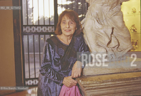 Roma 28 settembre 2006..Goliarda Sapienza, attrice e scrittrice, nata a Catania nel 1924 morta a Roma nel 1996. Autrice di -Larte della gioia- e -Università Rebibbia-..Nella foto: La scrittrice ritratta a Roma nel 1994.. ©Rino Bianchi/Rosebud2