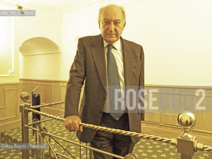 Roma 12 aprile 2013..Giuseppe De Rita, sociologo, presidente del Censis, ritratto a Roma durante il convegno dellAssociazione dei Popolari Italiani.. ©Rino Bianchi/Rosebud2