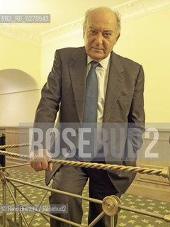 Roma 12 aprile 2013..Giuseppe De Rita, sociologo, presidente del Censis, ritratto a Roma durante il convegno dellAssociazione dei Popolari Italiani.. ©Rino Bianchi/Rosebud2