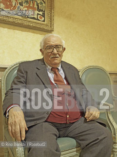 Roma 12 aprile 2013..Giuseppe Galasso, storico, giornalista, saggista e politico, ritratto a Roma durante il convegno dellAssociazione dei Popolari Italiani.. ©Rino Bianchi/Rosebud2