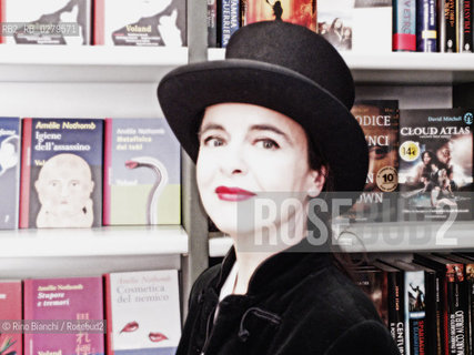 Roma 11 aprile 2013..Amèlie Nothomb, scrittrice, ritratta a Roma.. ©Rino Bianchi/Rosebud2