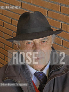 Roma 16 marzo 2013..Franco Ferrarotti, sociologo e saggista, ritratto a Roma.. ©Rino Bianchi/Rosebud2