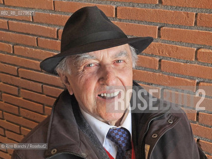 Roma 16 marzo 2013..Franco Ferrarotti, sociologo e saggista, ritratto a Roma.. ©Rino Bianchi/Rosebud2