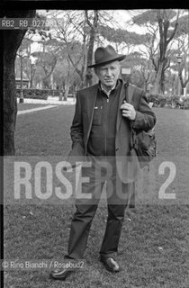 Roma 13 marzo 2013..Sebastiao Salgado, fotografo, ritratto a Roma nel parco di Villa Borghese.. ©Rino Bianchi/Rosebud2