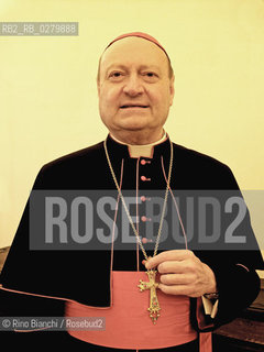 Roma 25 febbraio 2013..Gianfranco Ravasi, biblista, cardinale presidente del Pontificio Consiglio per la Cultura, ritratto al Pontificio Collegio Orientale di Roma.. ©Rino Bianchi/Rosebud2