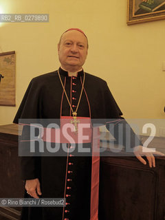 Roma 25 febbraio 2013..Gianfranco Ravasi, biblista, cardinale presidente del Pontificio Consiglio per la Cultura, ritratto al Pontificio Collegio Orientale di Roma.. ©Rino Bianchi/Rosebud2